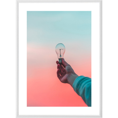 Čierny rám pre plagát, fotografiu A0, rám 8mm, PVC / PVC