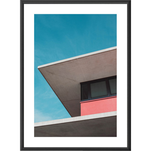 Čierný rám pre plagát, fotografiu A1, rám 8mm, PVC / PVC