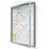 Uzamykateľná informačná vitrína 16xA4 SIDE