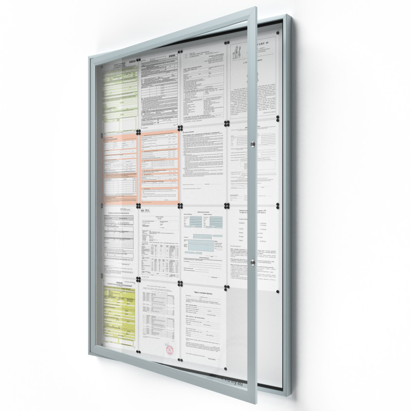 Uzamykateľná informačná vitrína V-SIDE50-16