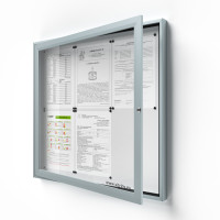 Uzamykateľná informačná vitrína 6xA4 SIDE 