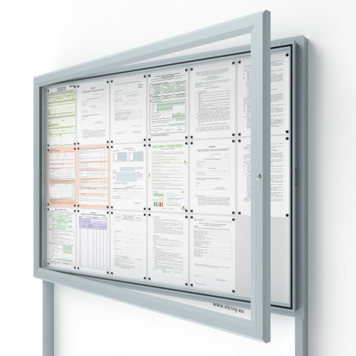 Vonkajšia informačná vitrína V-SIDE60-18-N s nohami