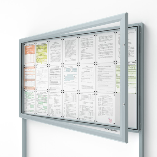 Vonkajšia informačná vitrína V-SIDE60-21-N s nohami