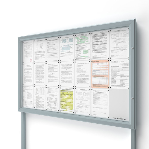 Vonkajšia informačná vitrína V-SIDE60-21-N s nohami