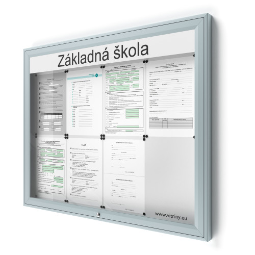 Uzamykateľná informačná vitrína V-UP50N-8