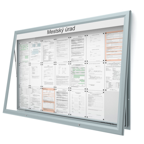 Vonkajšia informačná vitrína 21xA4 UP60 s nápisom