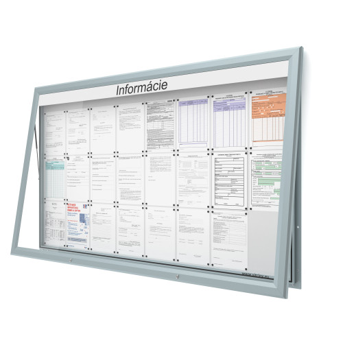 Vonkajšia informačná vitrína 24xA4 UP60 s nápisom