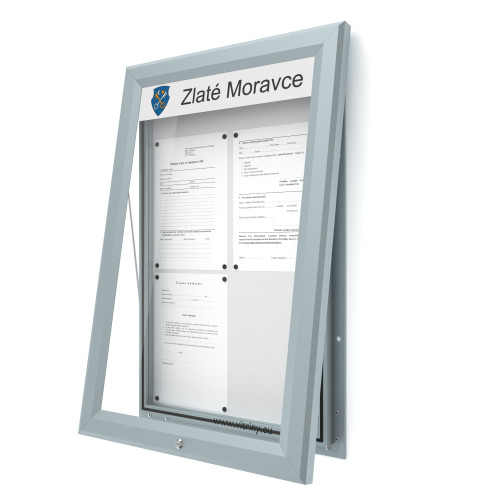 Vonkajšia informačná vitrína 4xA4 UP60 s nápisom