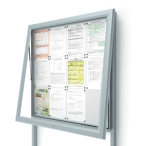 Vonkajšia informačná vitrína V-UP60-12-N s nohami