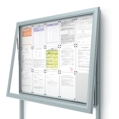 Vonkajšia informačná vitrína V-UP60-15-N s nohami