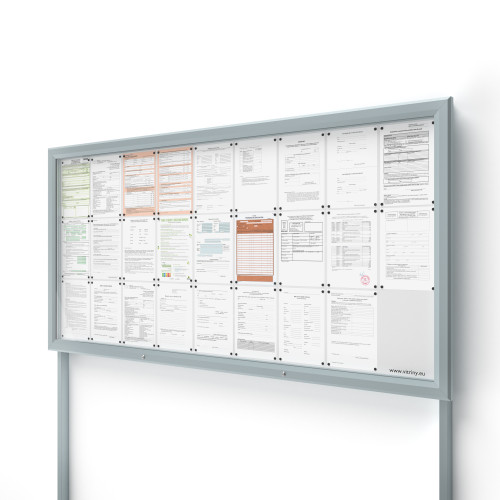 Vonkajšia informačná vitrína V-UP60-27-N s nohami