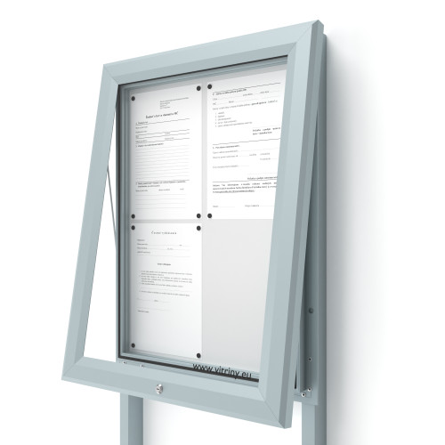 Vonkajšia informačná vitrína V-UP60-4-N s nohami