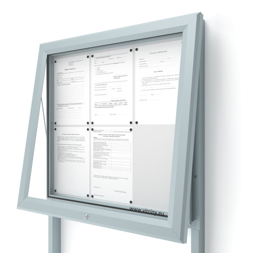 Vonkajšia informačná vitrína V-UP60-6-N s nohami