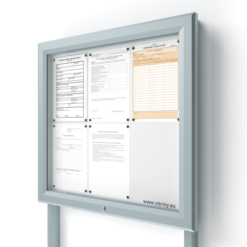 Vonkajšia informačná vitrína V-UP60-6-N s nohami