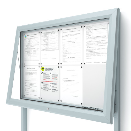 Vonkajšia informačná vitrína V-UP60-8-N s nohami