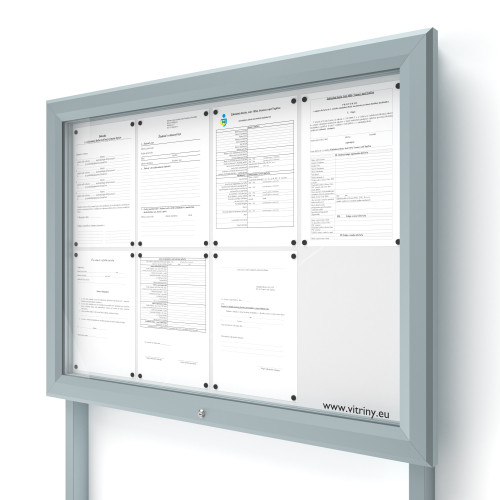 Vonkajšia informačná vitrína V-UP60-8-N s nohami