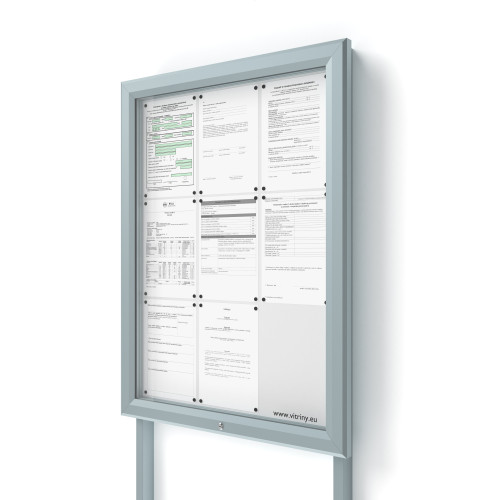 Vonkajšia informačná vitrína V-UP60-9-N s nohami